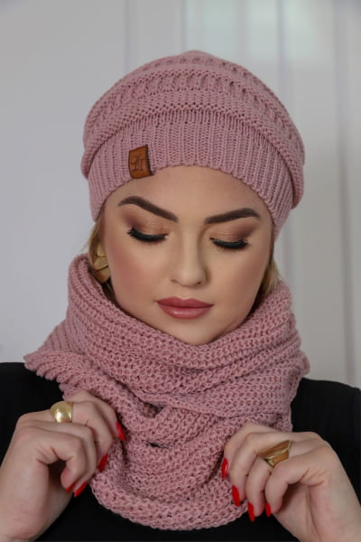 Kit Touca e Gola Tricot Nevada Unissex