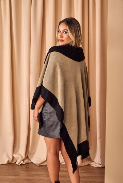 PONCHO LUXO FROST TRICOT